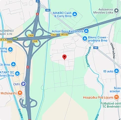 Mapa Zahradní centrum